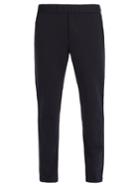 Bottega Veneta Intrecciato-trim Cotton And Wool-blend Trackpants