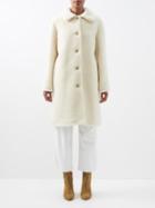 A.p.c. - Katerine Wool-blend Faux-shearling Coat - Womens - Ecru