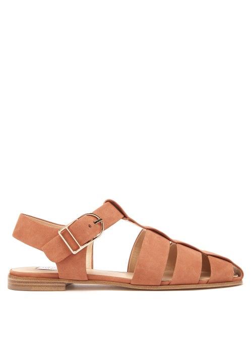 Gabriela Hearst - Lynn Leather Sandals - Womens - Light Brown