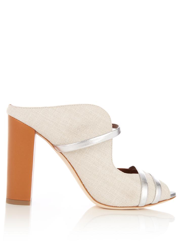 Malone Souliers Maureen Natural Linen Sandals