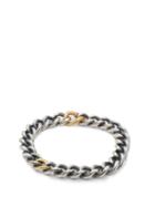 Matchesfashion.com Hum - Sterling Silver, 18kt Gold & Diamond Bracelet - Womens - Silver Gold
