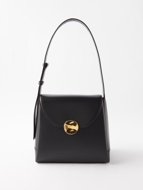 Jil Sander - Top-handle Leather Shoulder Bag - Womens - Black
