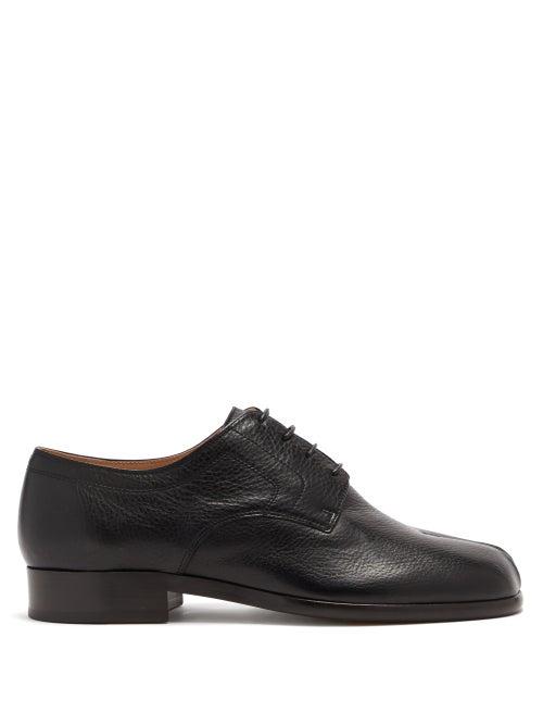 Matchesfashion.com Maison Margiela - Tabi Split-toe Grained-leather Shoes - Mens - Black