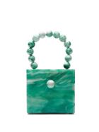Matchesfashion.com Cult Gaia - Eos Marbled Box Bag - Womens - Green