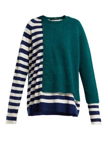 Matchesfashion.com Haider Ackermann - Muscari Striped Sweater - Womens - Green