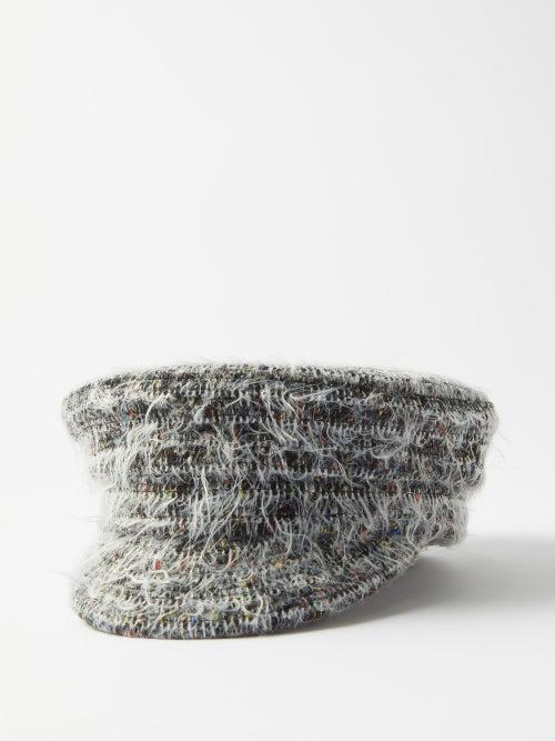 Ruslan Baginskiy - Woven Cotton-blend Bakerboy Cap - Womens - Grey White
