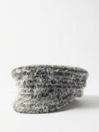 Ruslan Baginskiy - Woven Cotton-blend Bakerboy Cap - Womens - Grey White