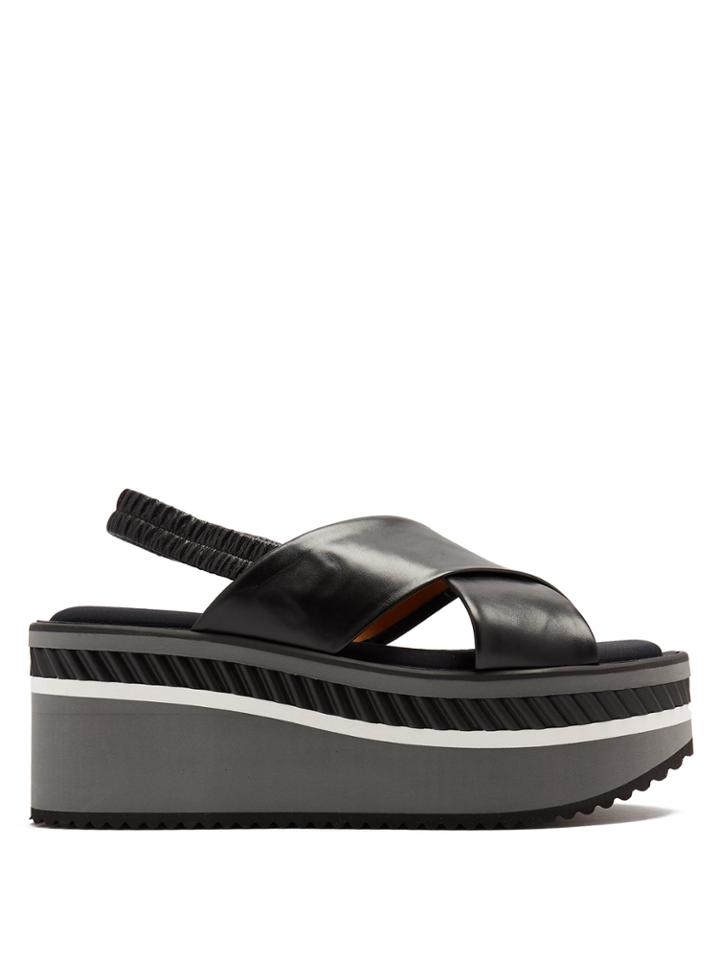 Clergerie Omin Slingback Platform Sandals