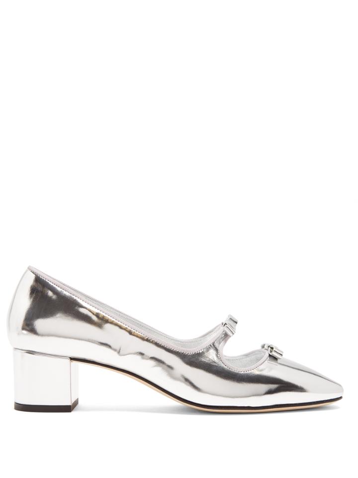Alexachung Foile Cut-out Patent-leather Pumps