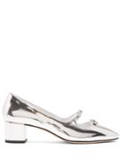 Alexachung Foile Cut-out Patent-leather Pumps