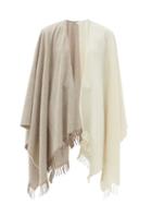 Matchesfashion.com Max Mara Leisure - Cognac Poncho - Womens - Ivory Multi