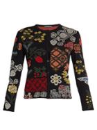 Alexander Mcqueen Cross-stitch Jacquard Cardigan