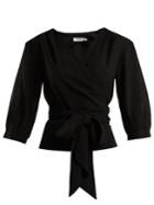 Cefinn V-neck Wrap Voile Top