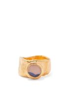Nick Fouquet - Tarziano Stone-slice Gold-plated Signet Ring - Mens - Gold