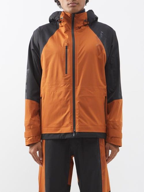 Zegna - Three-layer Softshell Hooded Jacket - Mens - Orange