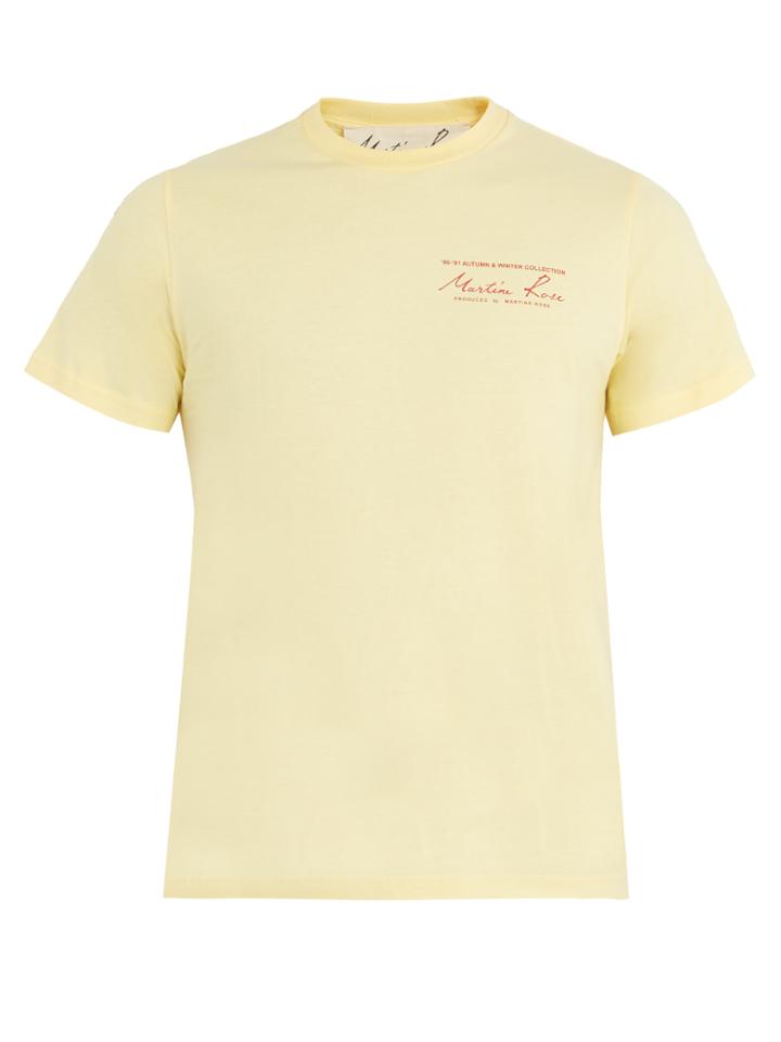 Martine Rose Logo-print Cotton T-shirt