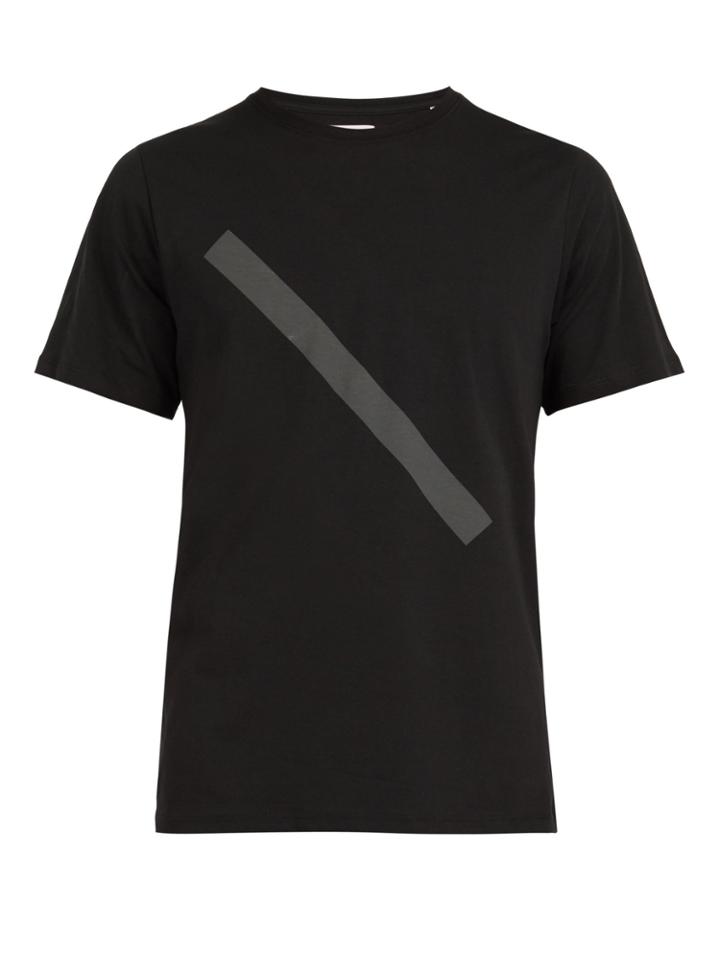 Saturdays Nyc Slash-print Cotton T-shirt