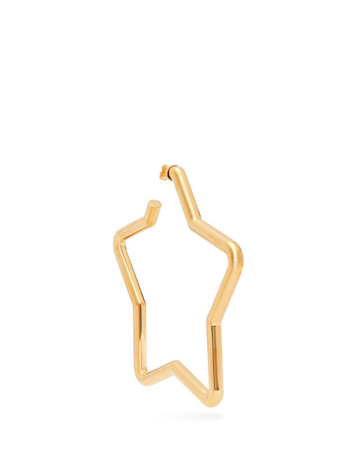Balenciaga Oversized Gold Star Single Earring