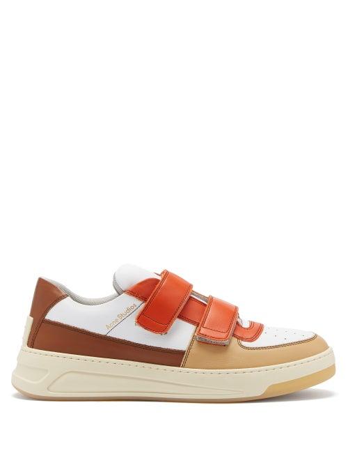 Matchesfashion.com Acne Studios - Perey Velcro-strap Leather Trainers - Mens - Multi