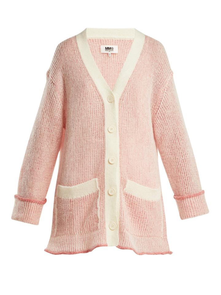 Mm6 Maison Margiela Layered-knit Cardigan