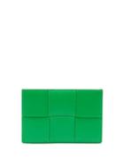 Bottega Veneta - Cassette Intrecciato-leather Cardholder - Mens - Green