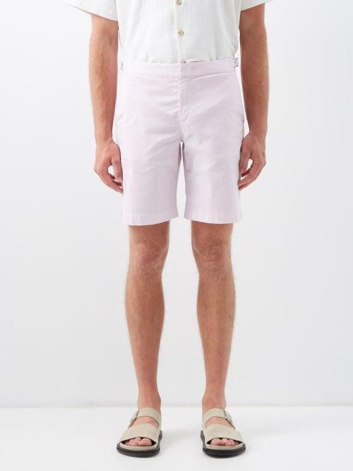 Orlebar Brown - Dane Ii Cotton-twill Shorts - Mens - Pink