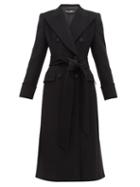 Matchesfashion.com Dolce & Gabbana - Double Breasted Wool Pea Coat - Womens - Black