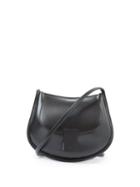 Matchesfashion.com Jil Sander - Crescent Small Smooth-leather Shoulder Bag - Womens - Black