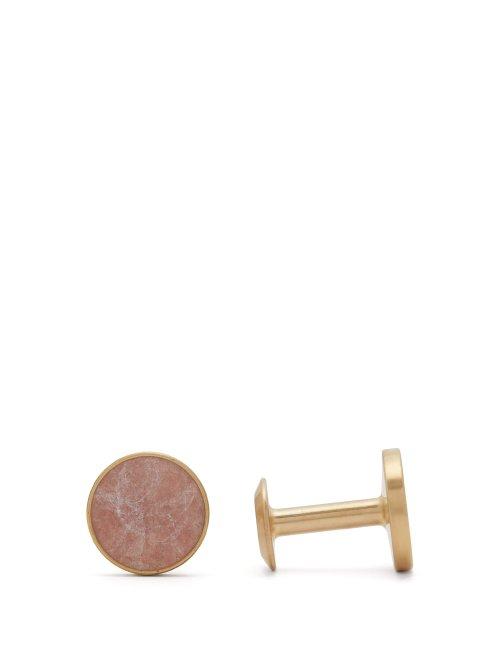 Matchesfashion.com Alice Made This - Bayley Patina Brass Cufflinks - Mens - Orange