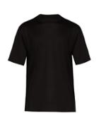 Matchesfashion.com Lanvin - Logo Printed Cotton T Shirt - Mens - Black