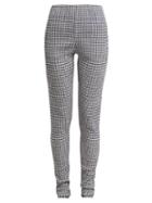 Matchesfashion.com Jil Sander - Crinkle Gingham Leggings - Womens - Navy White