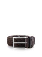 Matchesfashion.com Anderson's - Woven Elasticated Belt - Mens - Brown