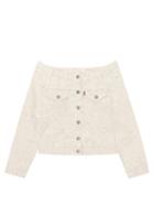 Matchesfashion.com Ganni - X Levi's Floral-print Denim Jacket - Womens - Cream