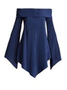 Sies Marjan Briar Off-the-shoulder Silk Crepe De Chine Top