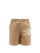 Gucci - X The North Face Gg Monogram Shorts - Womens - Brown Multi