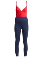 Matchesfashion.com Ernest Leoty - Ilona Bi Colour Jumpsuit - Womens - Red Multi