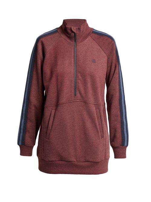 Matchesfashion.com Lndr - Athletics Cotton Blend Sweatshirt - Womens - Burgundy