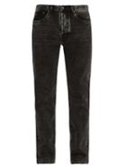 Matchesfashion.com Valentino - Mid Rise Slim Leg Jeans - Mens - Black
