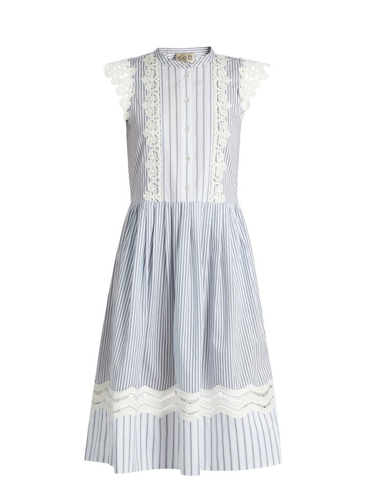 Sea Striped Cotton Dress