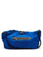 Alexander Mcqueen - The Bundle Logo-embroidered Faille Bag - Womens - Blue