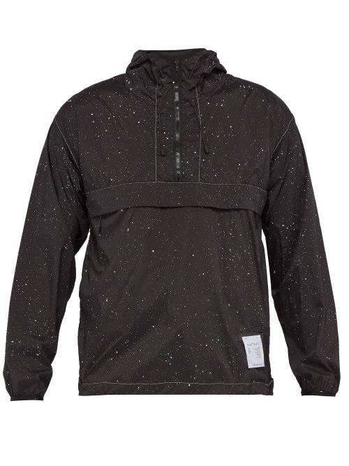 Matchesfashion.com Satisfy - Anorak Paint Print Performance Jacket - Mens - Black