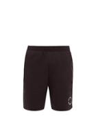 Matchesfashion.com Calvin Klein Performance - Logo Print Cotton Shorts - Mens - Black
