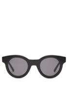 Matchesfashion.com Sun Buddies - Edie Round Acetate Sunglasses - Mens - Black