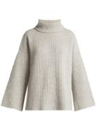 Matchesfashion.com Allude - Roll Neck Cashmere Sweater - Womens - Light Grey
