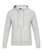 Matchesfashion.com Frescobol Carioca - Zip Through Cotton Blend Hooded Sweatshirt - Mens - Grey