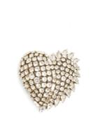 Saint Laurent Smoking Heart Crystal-embellished Brooch