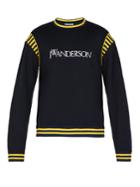 Jw Anderson Logo-embroidered Cotton-jersey Sweater