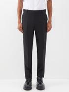 Alexander Mcqueen - Slim-leg Wool-blend Suit Trousers - Mens - Black