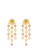 Matchesfashion.com Sylvia Toledano - Pearl Embellished Drop Earrings - Womens - Pink