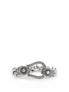 Matchesfashion.com Etro - Crystal-embellished Chain-link Bracelet - Womens - Silver
